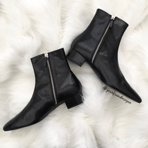 zara black pointed boots